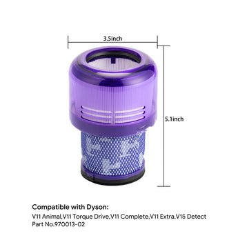 dyson v11 filter replacement specification