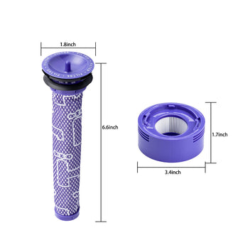 dyson v7 v8 filter replacement spec